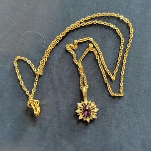 Purple Swarovski Pendant